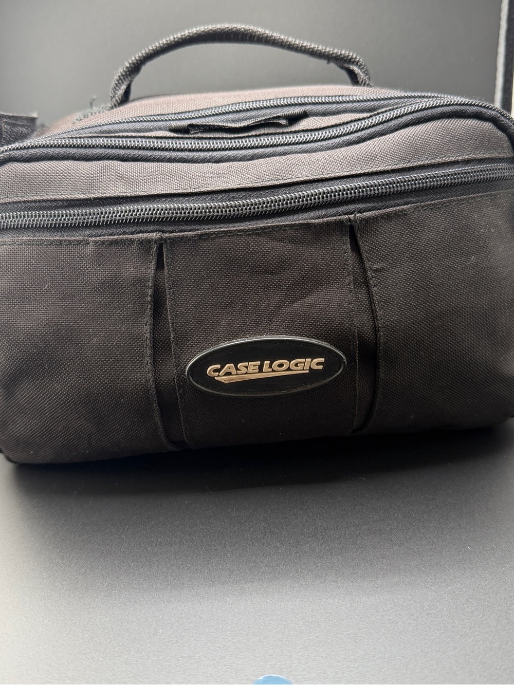 CaseLogic Canvas Medium Black Camera Bag Camcorder/Organizer Zipper Case Strap